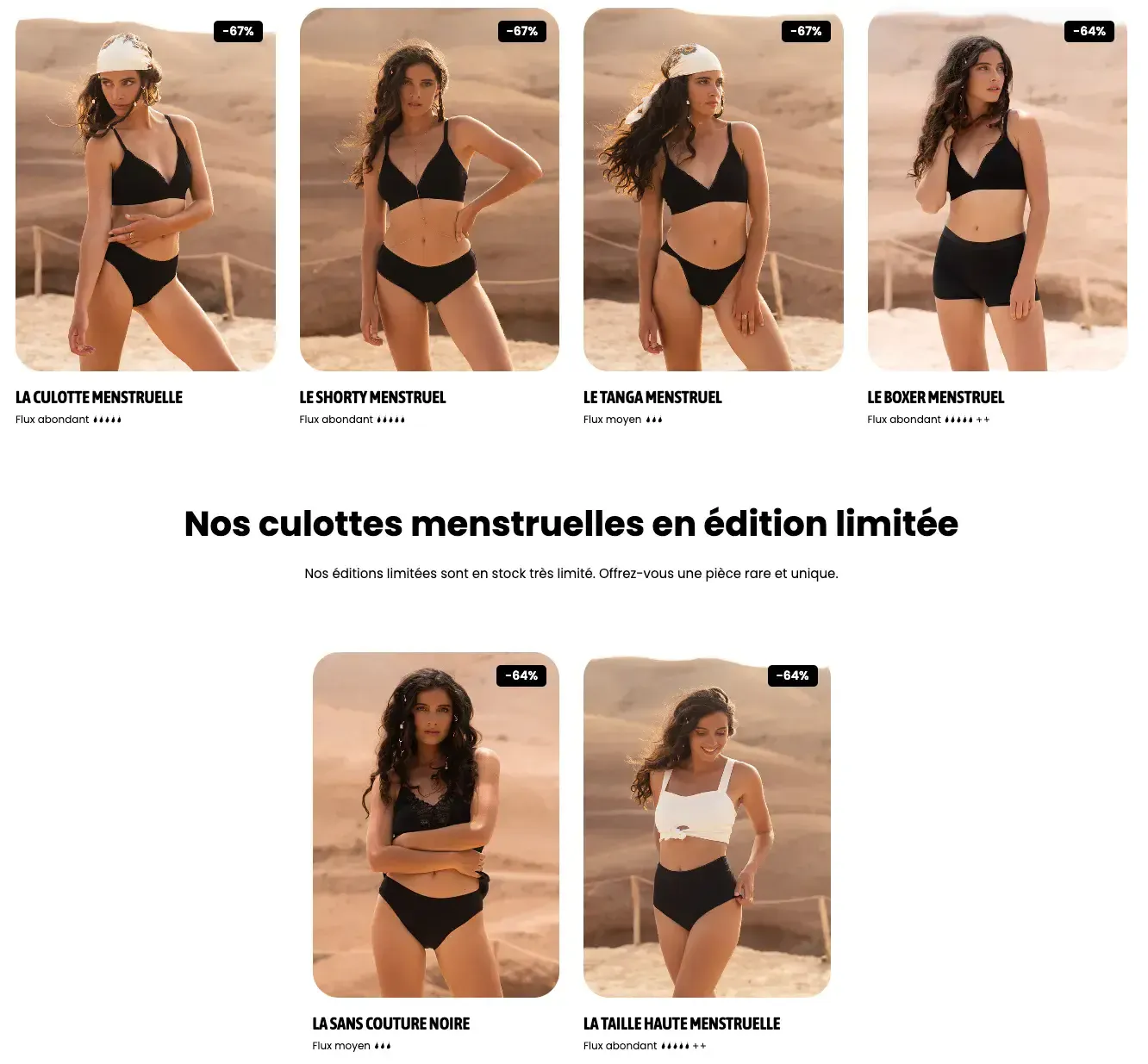 eve and co gamme femmes