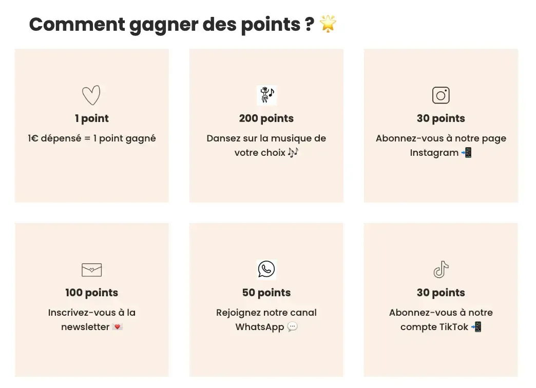 we are jolies fidelite gagner points