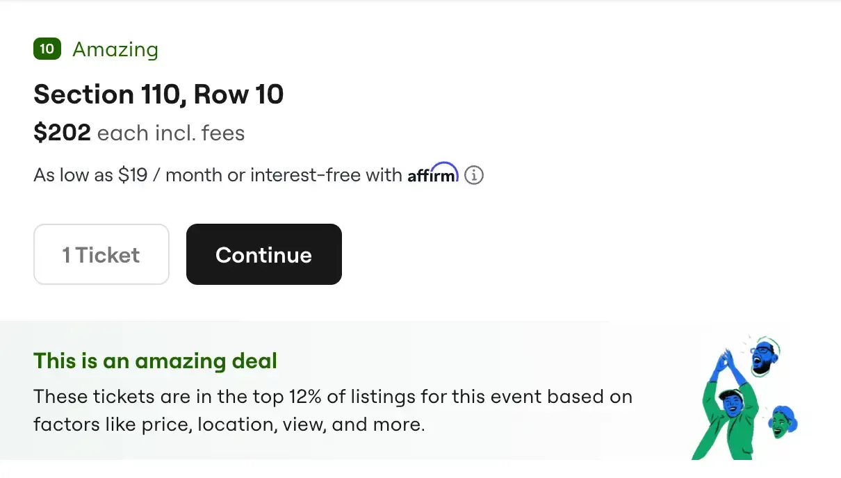 seatgeek deal score details