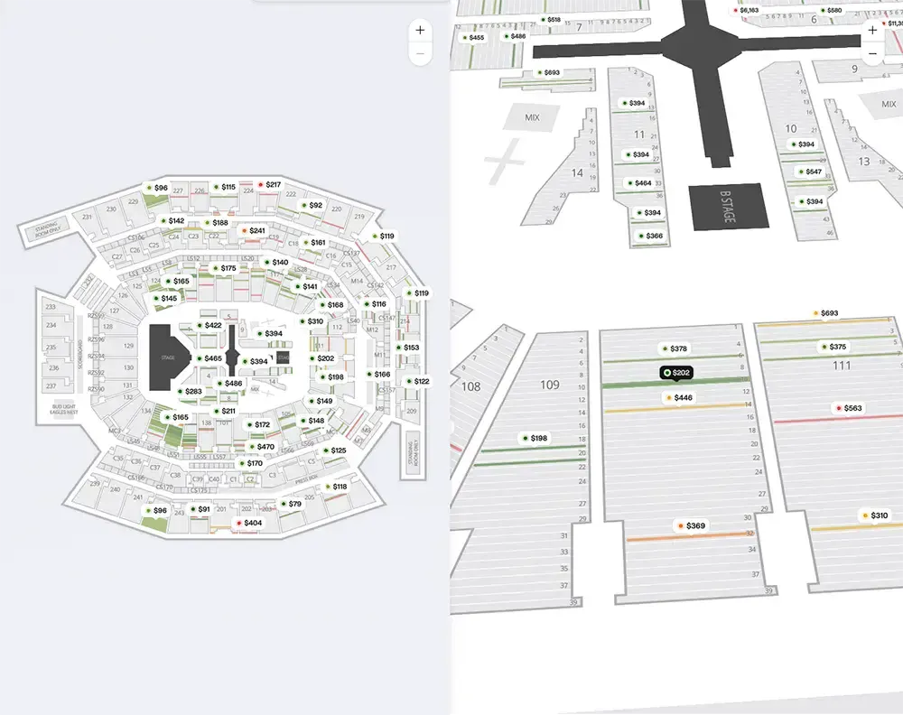 seatgeek interactive map