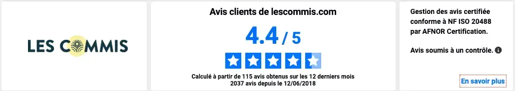 les commis avis verifies