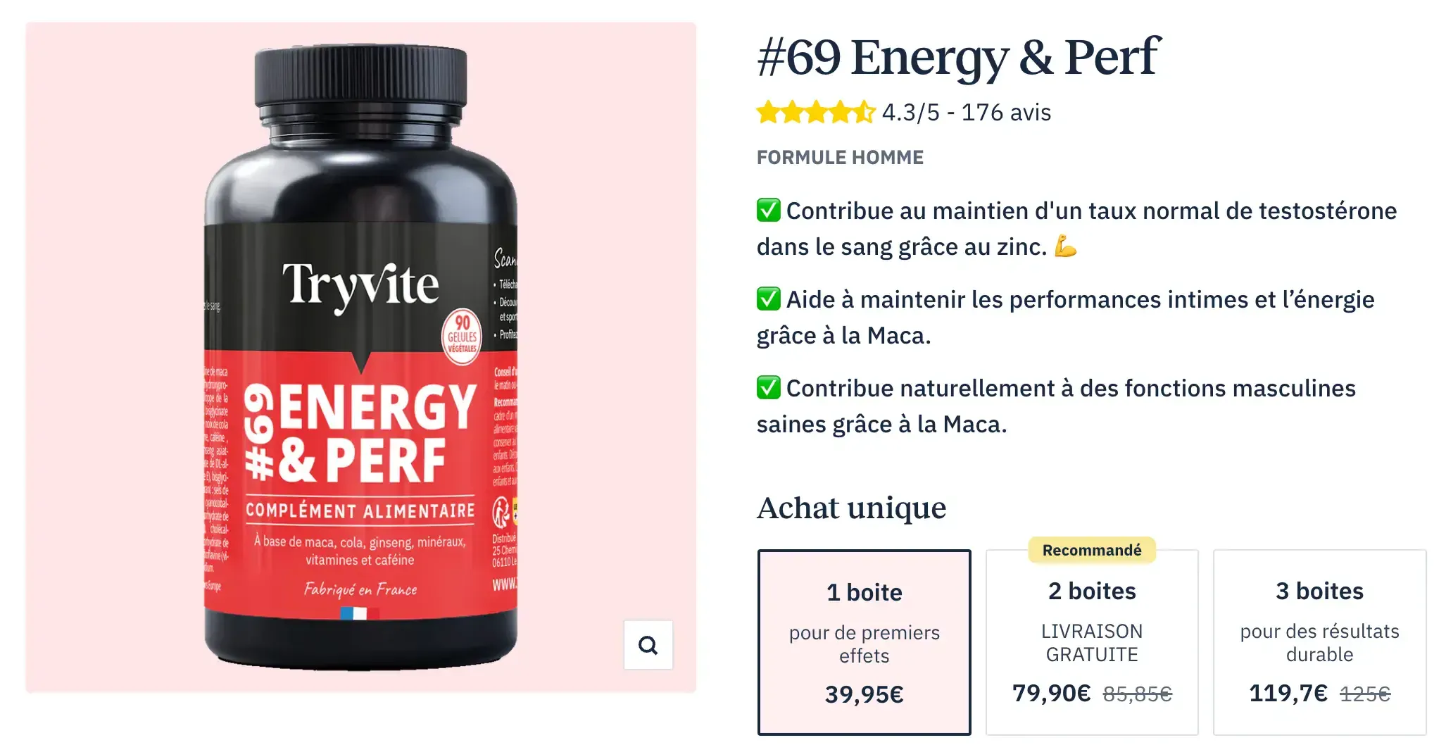 tryvite energy perf prix
