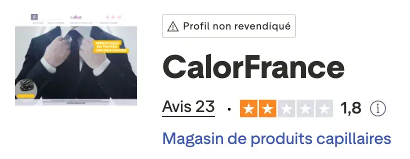 calor avis trustpilot