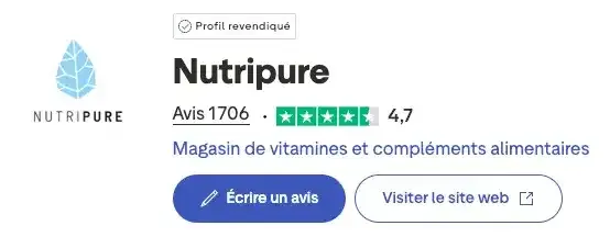 nutripure avis trustpilot