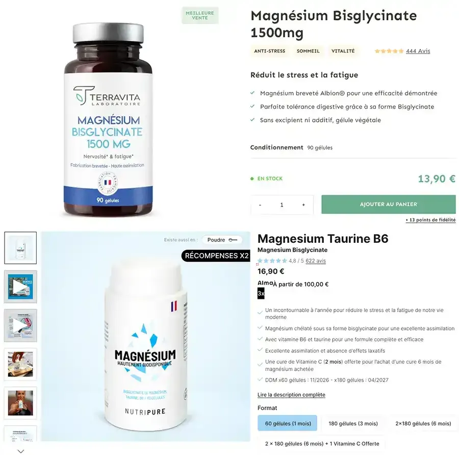 terravita vs nutripure magnesium