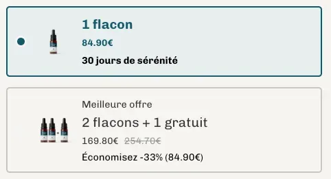 Les offres disponible sur l'huile CBD