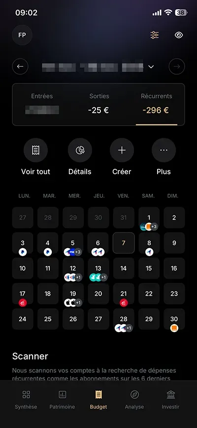 finary scanner abonnements finary scanner abonnements