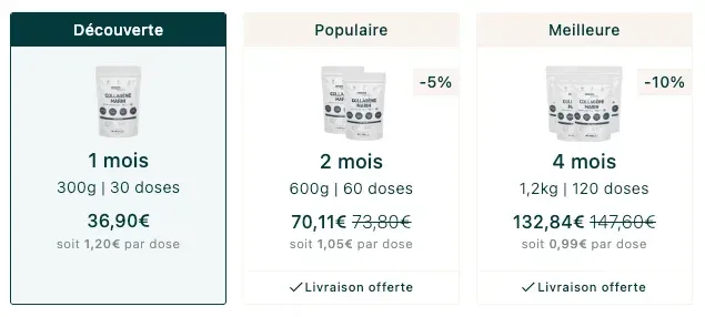 humbleplus collagene packs