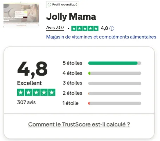 Jolly Mama - Avis clients sur Trustpilot