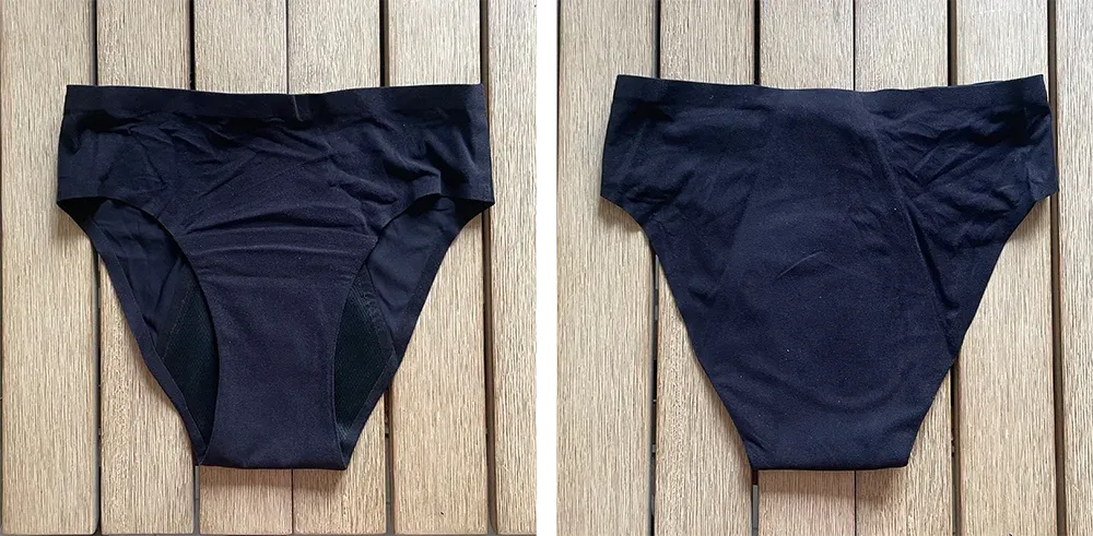 La culotte Nina vue de l'avant et de l'arrière