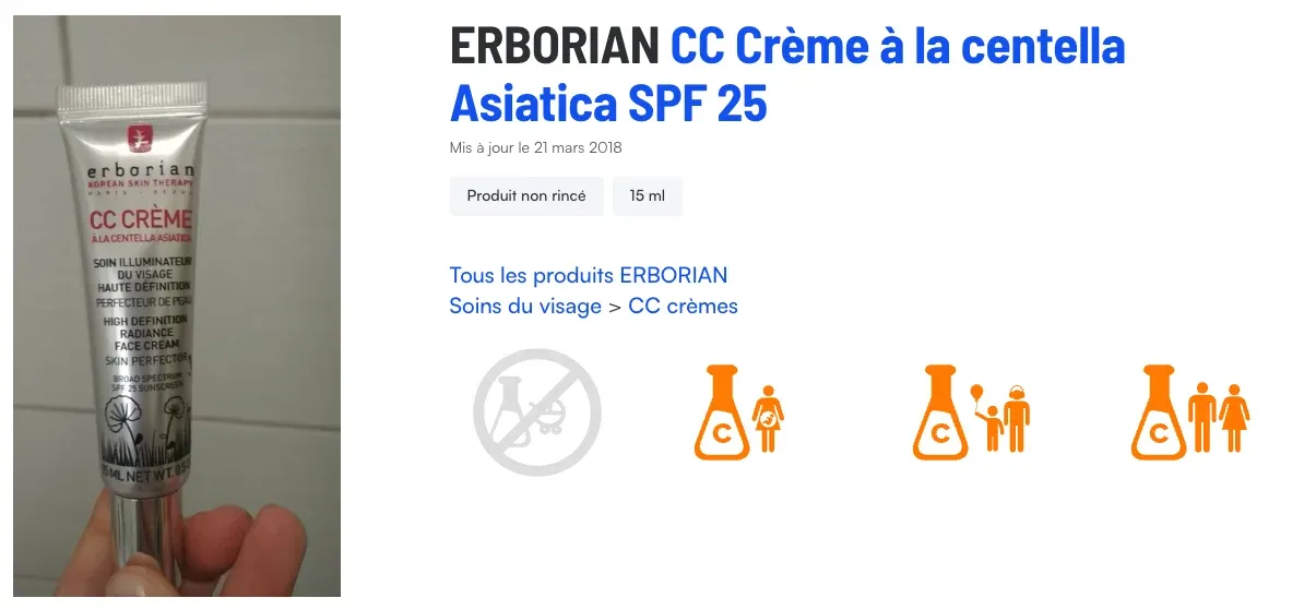 exemple erborian que choisir