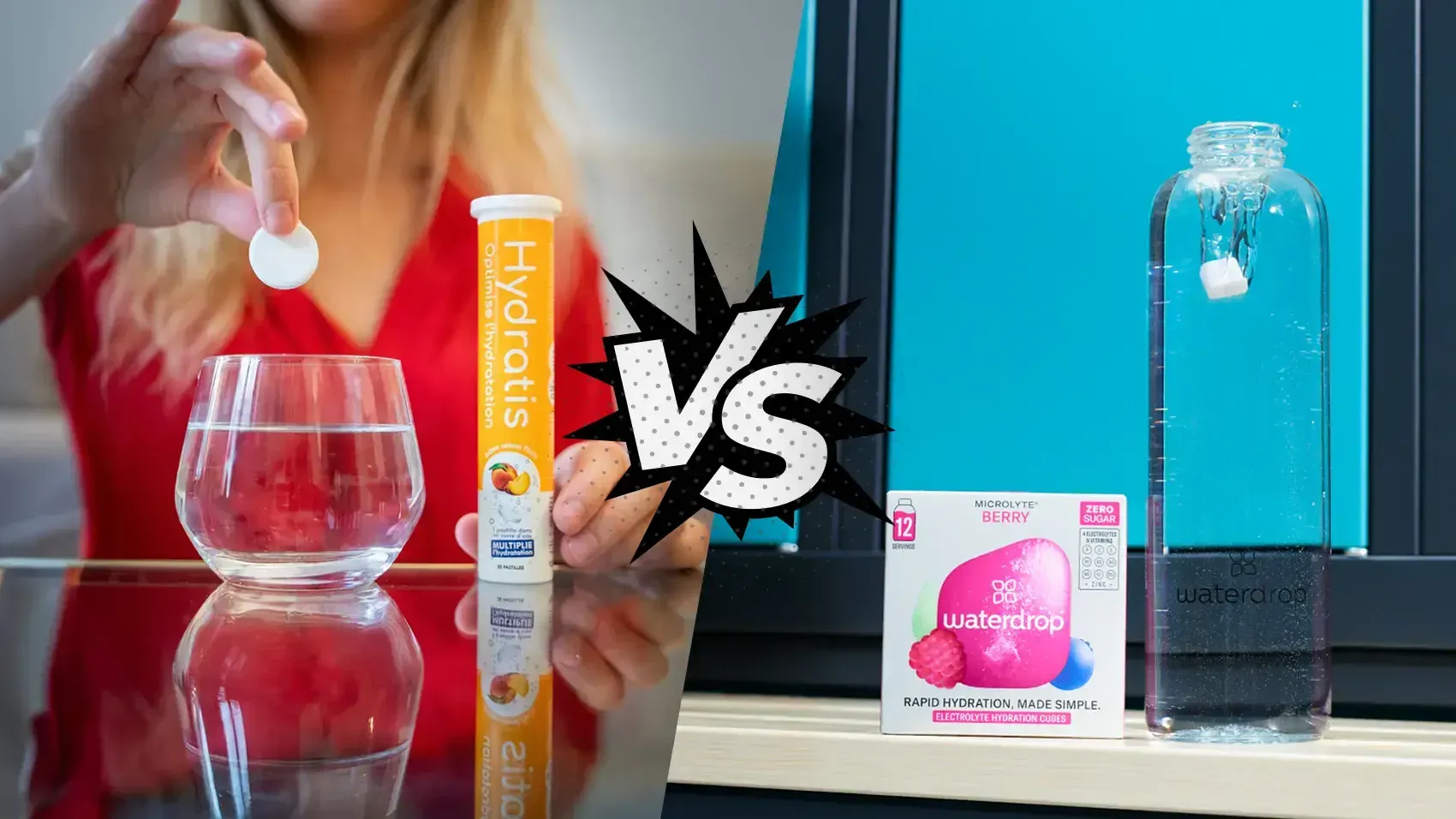 Comparatif Hydratis ou Waterdrop : Prix, Composition et Efficacité