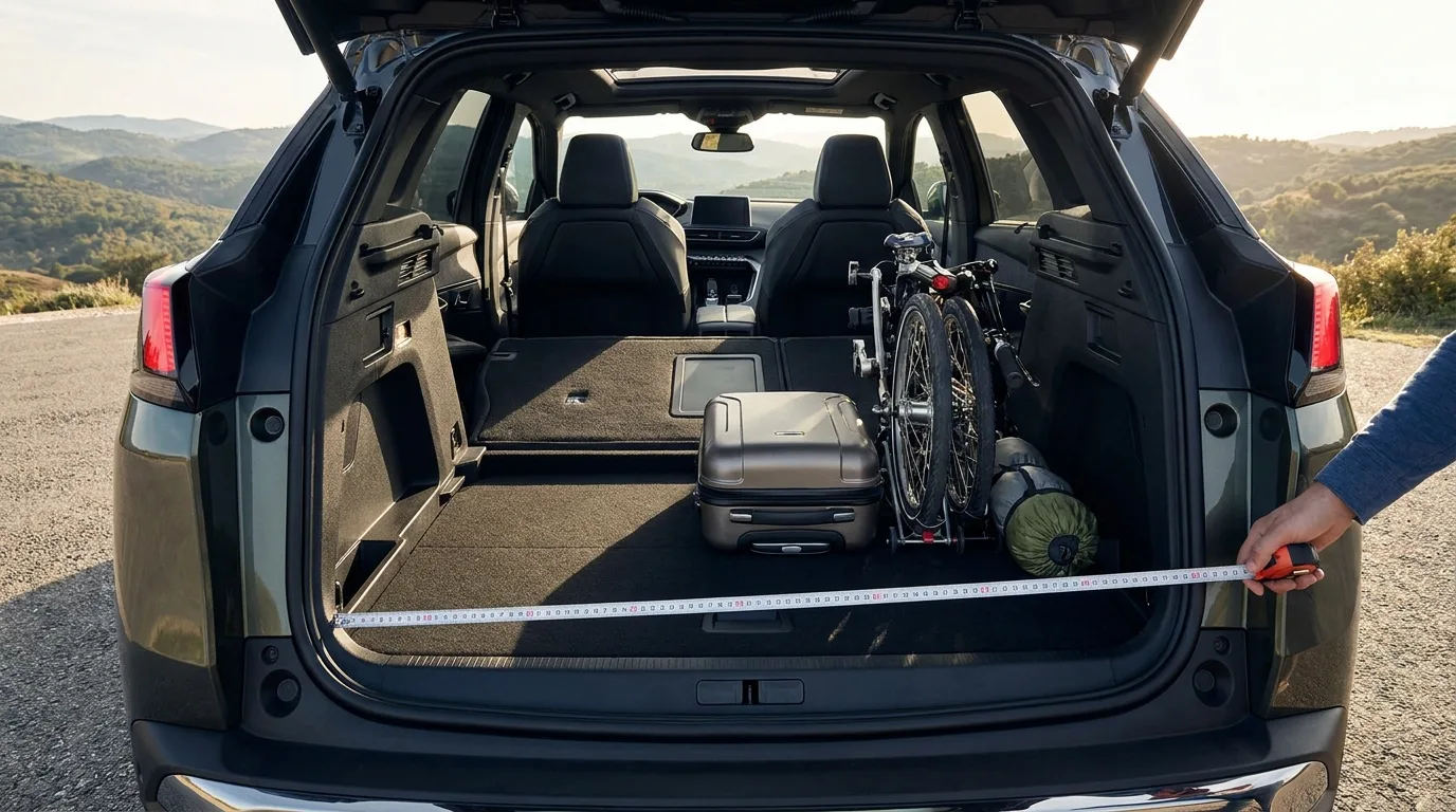Peugeot 3008 et dimensions du coffre sièges rabattus, le guide complet