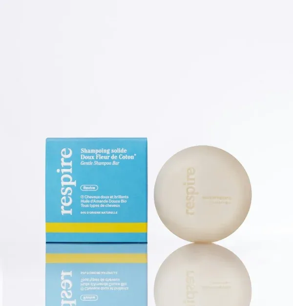 Respire - Shampoing solide doux Fleur de Coton