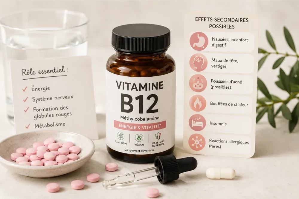 Effets secondaires de la vitamine B12 : risques, symptômes et précautions