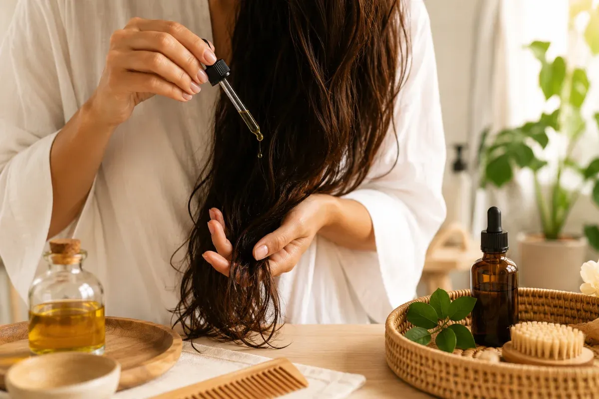 Bain d'huile cheveux : le guide complet pour des cheveux nourris et brillants