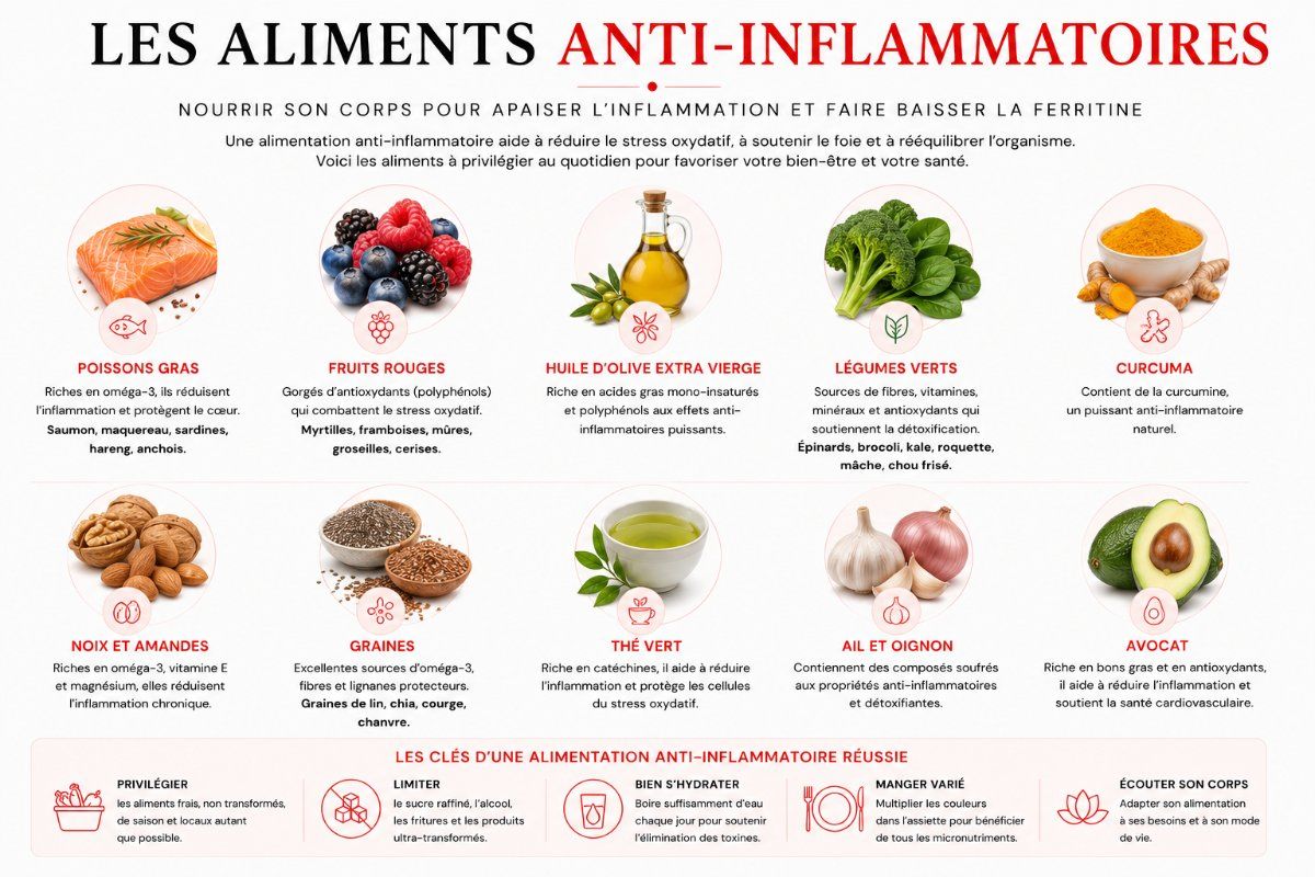 Les aliments anti-infammatoires