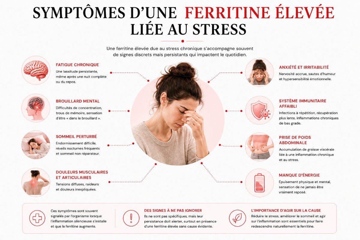 Tous les symptôme d'une ferritine élevée