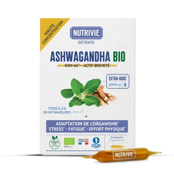 Ashwagandha KSM-66® Bio Ampoules - Nutrivie