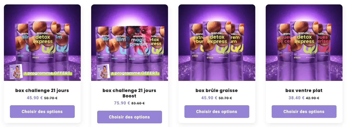 Les 4 meilleures box chez Wander