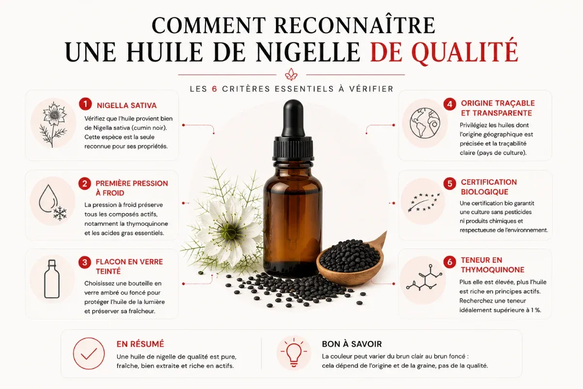 Tous les points pour reconnaître un hule de nigelle de qualité