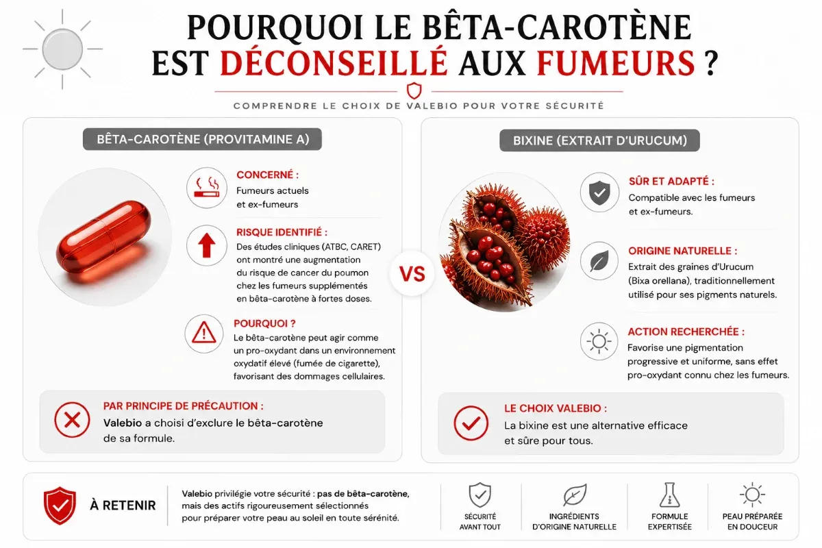 Pourquoi le bêta-carotène est déconseillé aux fumeurs