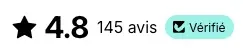 visuel récapitulatif des avis clients de l'Huile des Rêves Lazartigue avec note moyenne 4,84 / 5