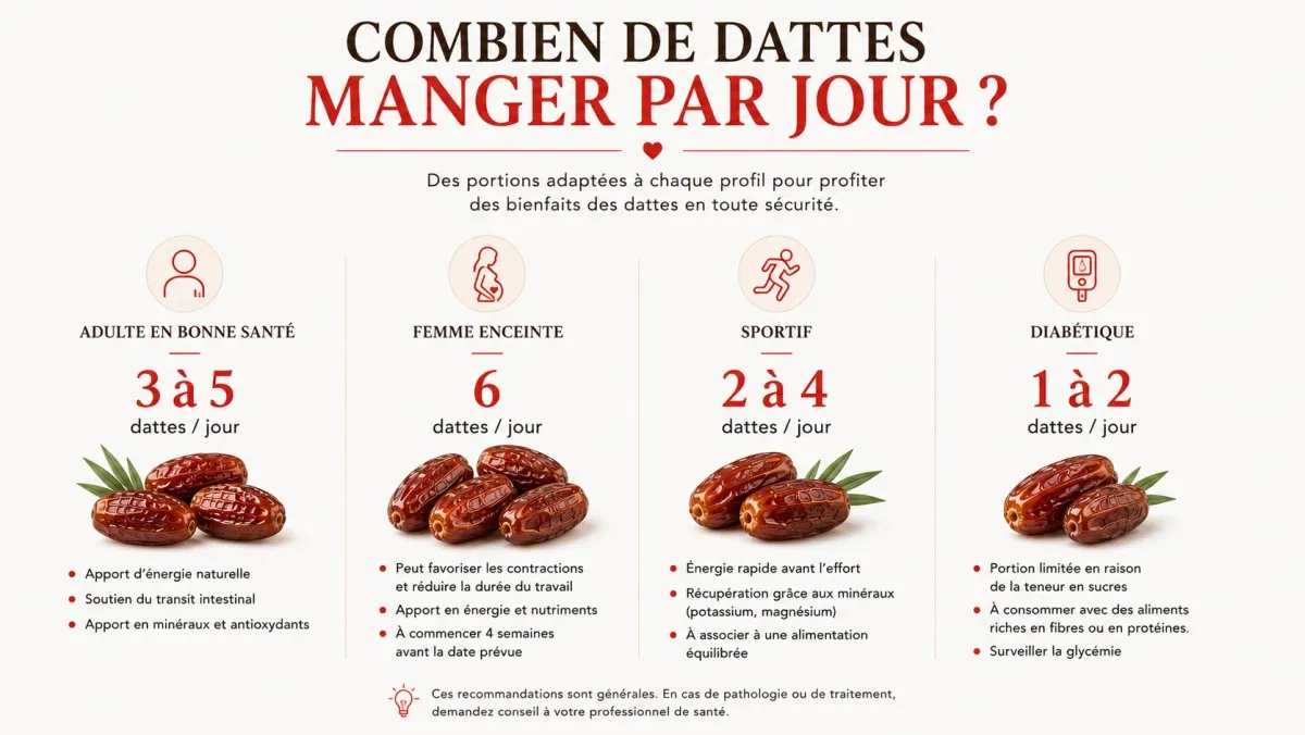 Combien de dattes manger par jour