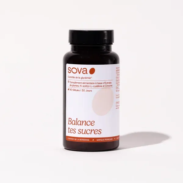 Balance tes sucres SOVA pour glycémie et fringales