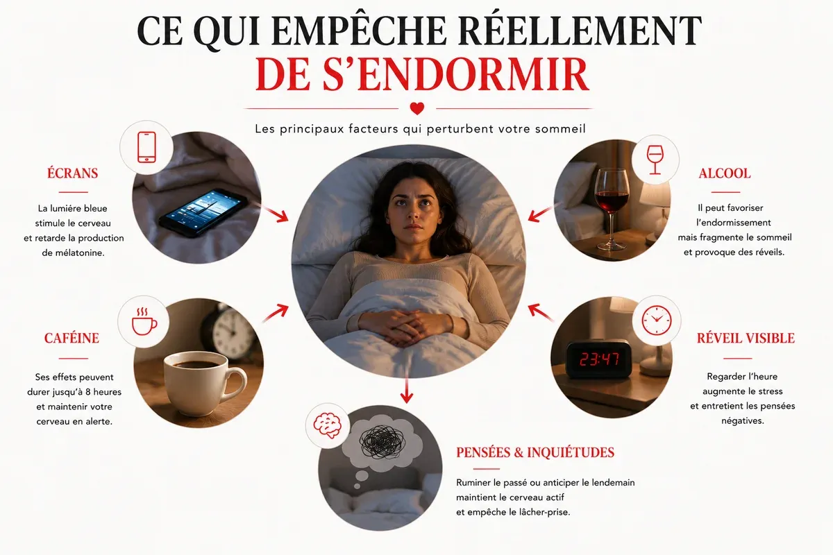 Ce qui empêche réellement de s'endormir