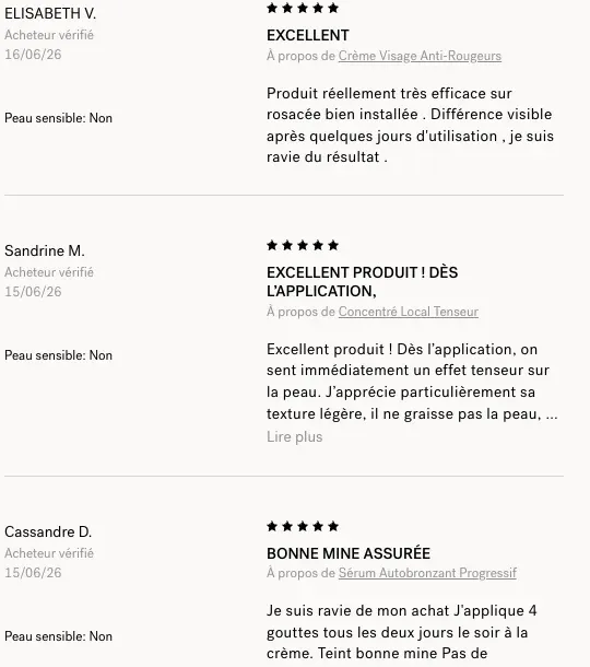 Capture des avis clients vérifiés Typology sur la page officielle