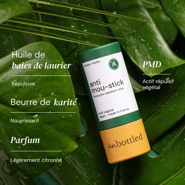 Composition naturelle de l'Anti Mou-Stick Unbottled