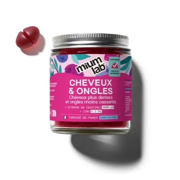Gummies cheveux Mium Lab Cheveux et Ongles