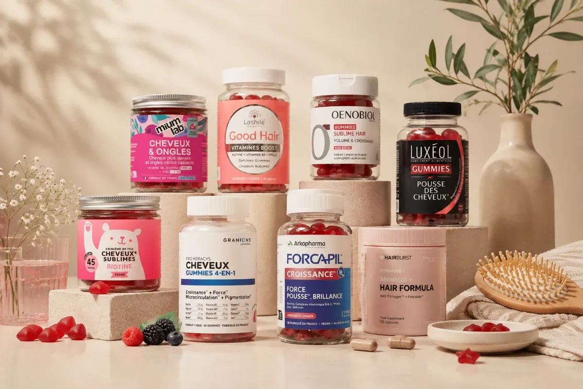 Meilleurs gummies cheveux : mon classement de 8 cures