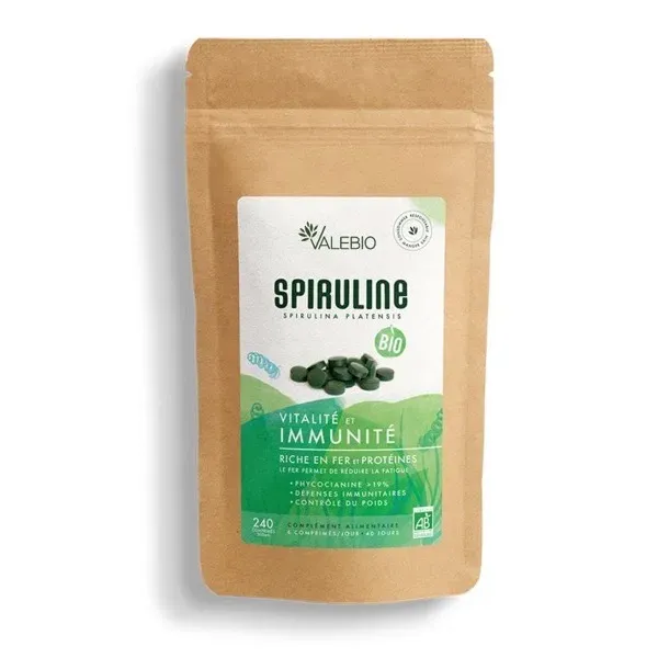 Spiruline en comprimés Valebio