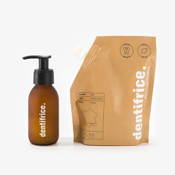 Dentifrice certifié bio à la menthe rechargeable La Marque en Moins