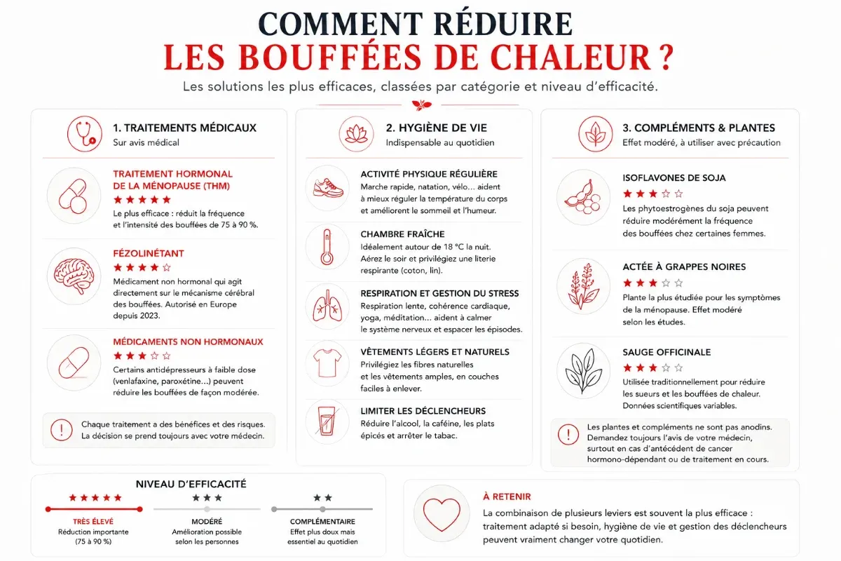 Solutions naturelles pour soulager les bouffées de chaleur de la ménopause