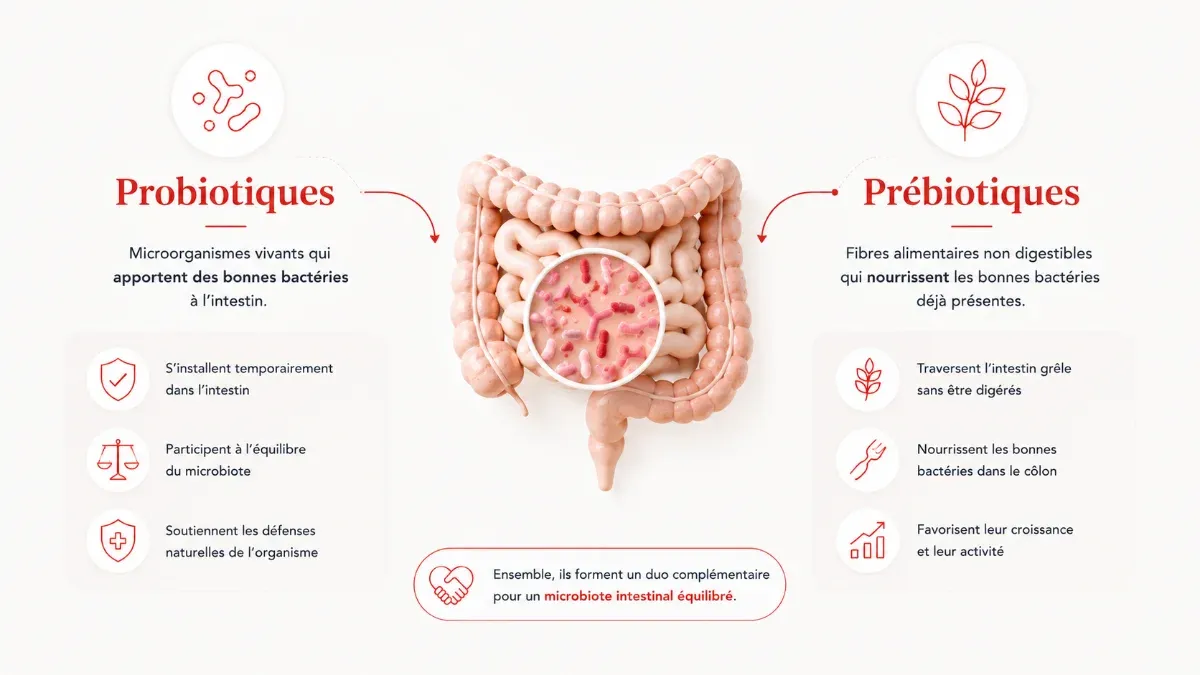 Aliments fermentés riches en probiotiques comme le yaourt et le kéfir