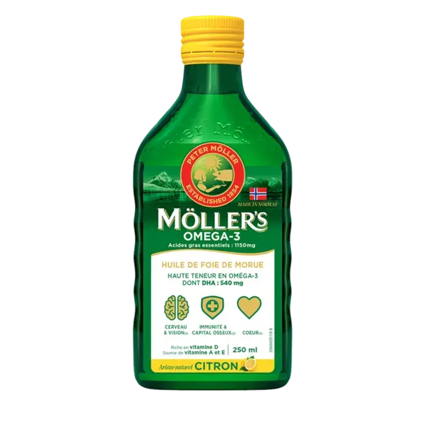 Huile de foie de morue arôme citron - Möller's
