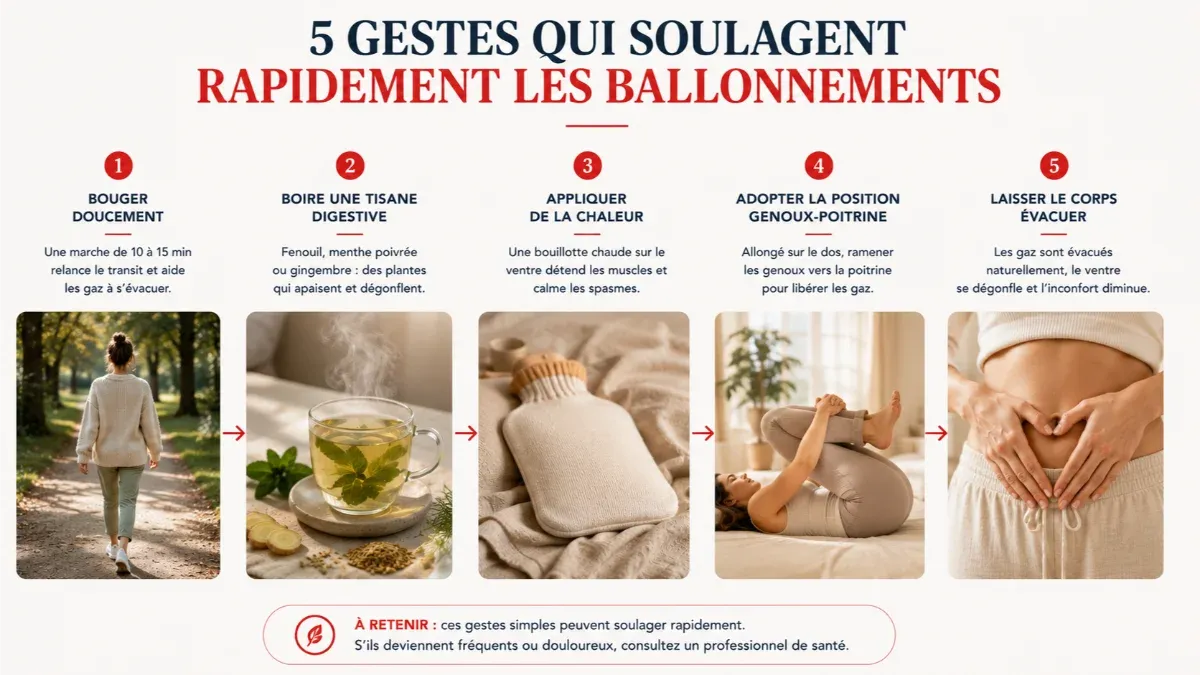 Tisanes et plantes contre les ballonnements comme la menthe et le fenouil