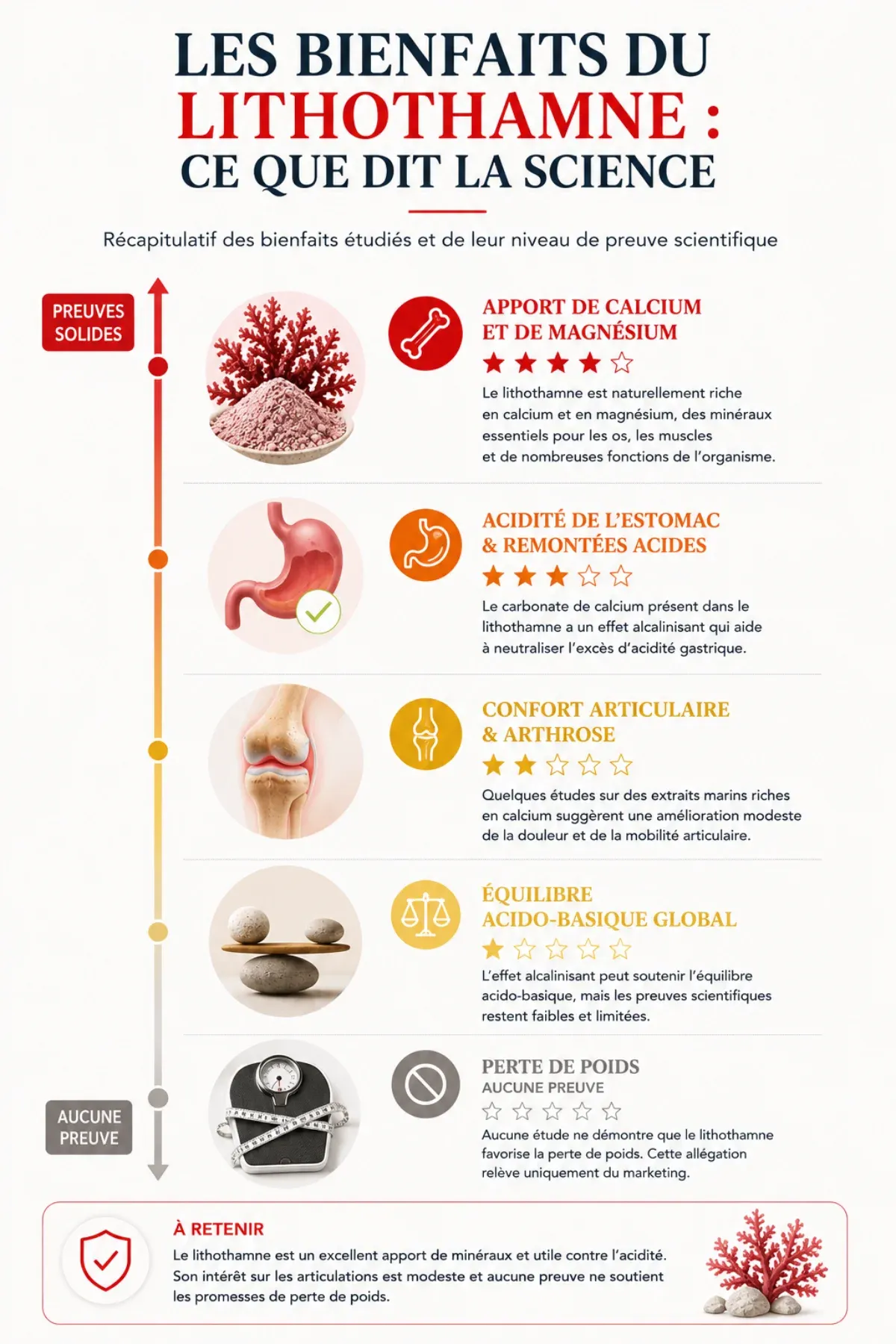 Lithothamne reminéralisant riche en calcium et magnesium d'origine marine