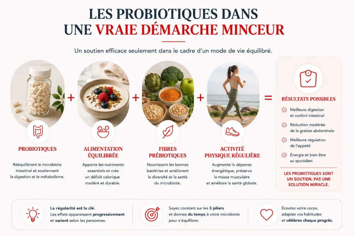 Comment utiliser les probiotiques dans une demarche minceur