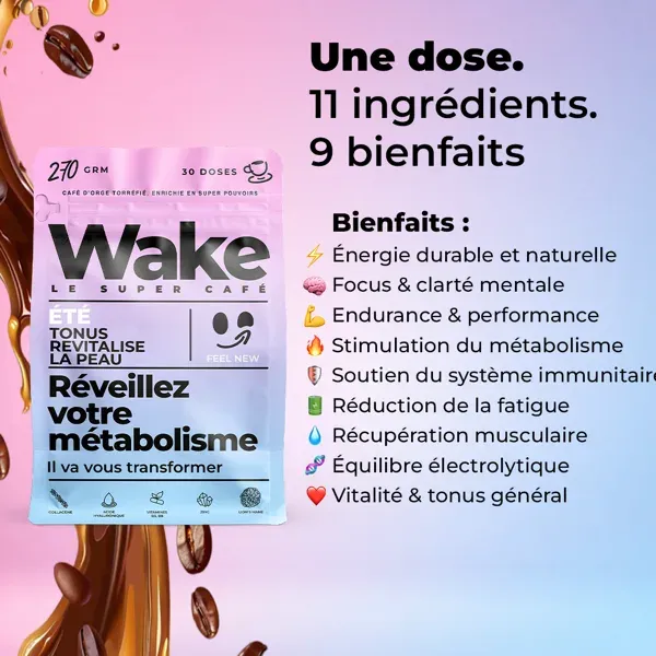 Cafe aux champignons adaptogenes WAKE Le Super Cafe