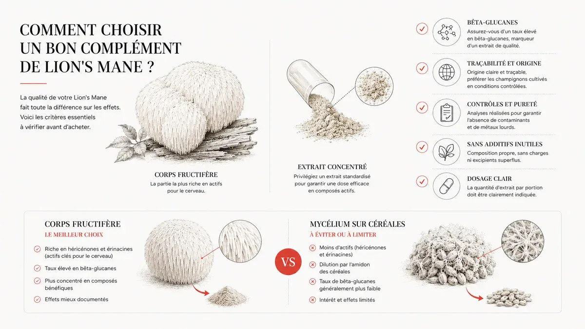 Infographie : Mon avis sur le lion's mane