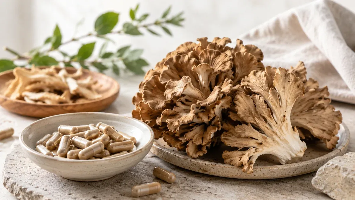 Maitake en complément alimentaire naturel