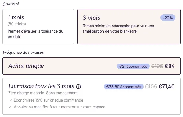 Les prix sur l'Ovastart