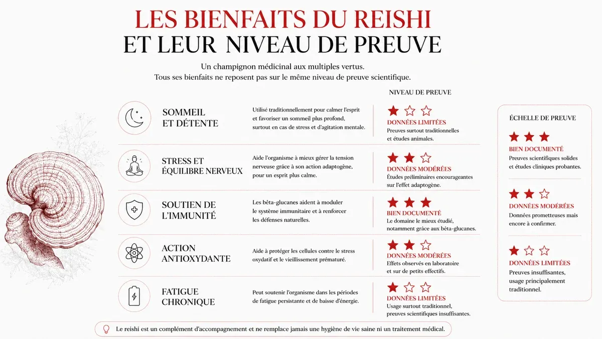Infographie : À qui s'adresse le reishi en priorité