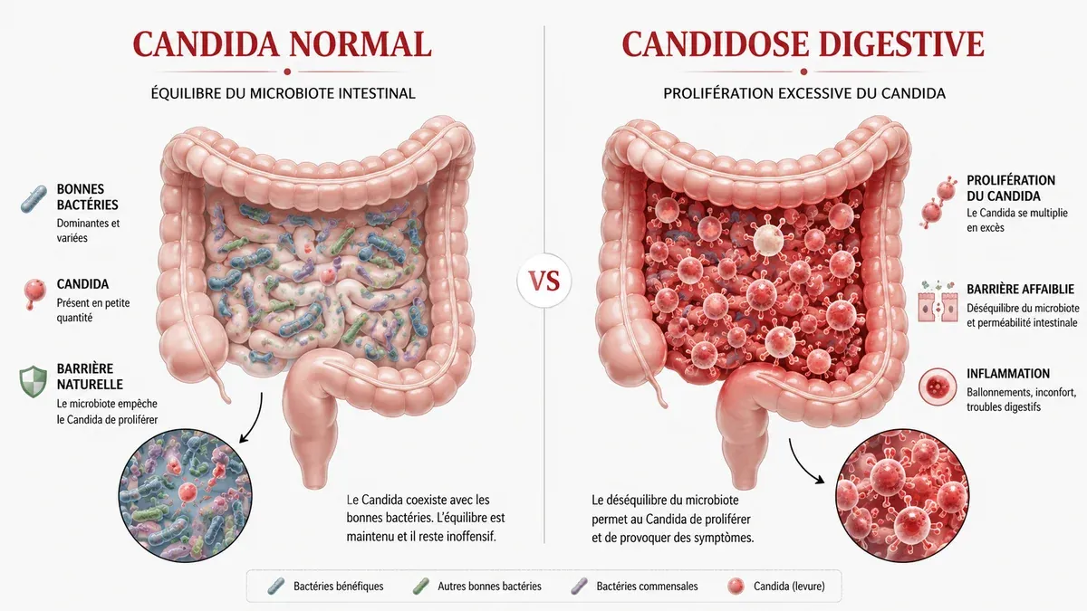 Infographie : Candidose intestinale : un syndrome controversé