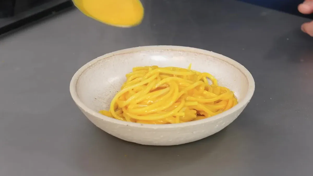 Pâtes à la crème de butternut rôtie