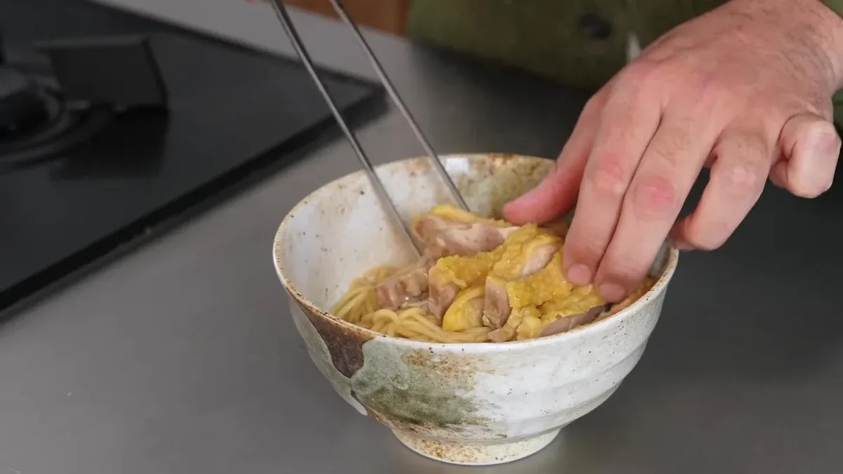 Ramen express au poulet et aux champignons